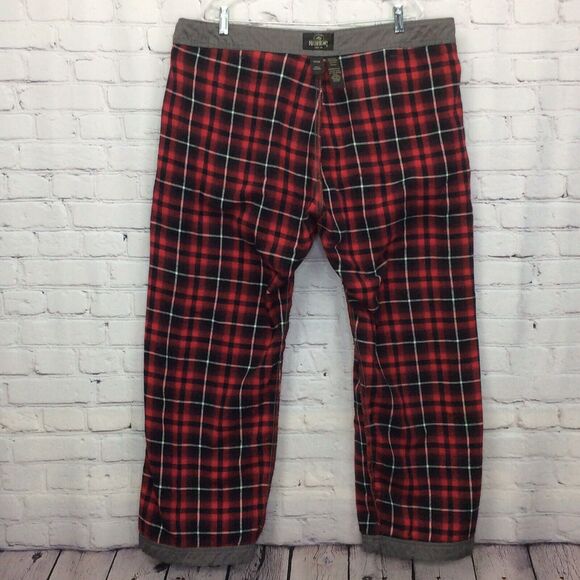 Red Head Flannel Lined Cargo Pants Men 44x30 Gray Straight Leg Outdoor Workwear - Picture 7 of 11
